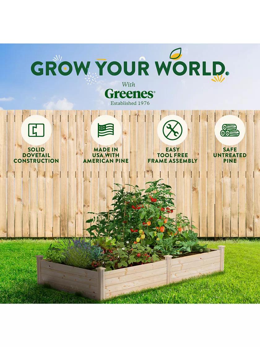 Pine Raised Garden Beds, 4'x8'