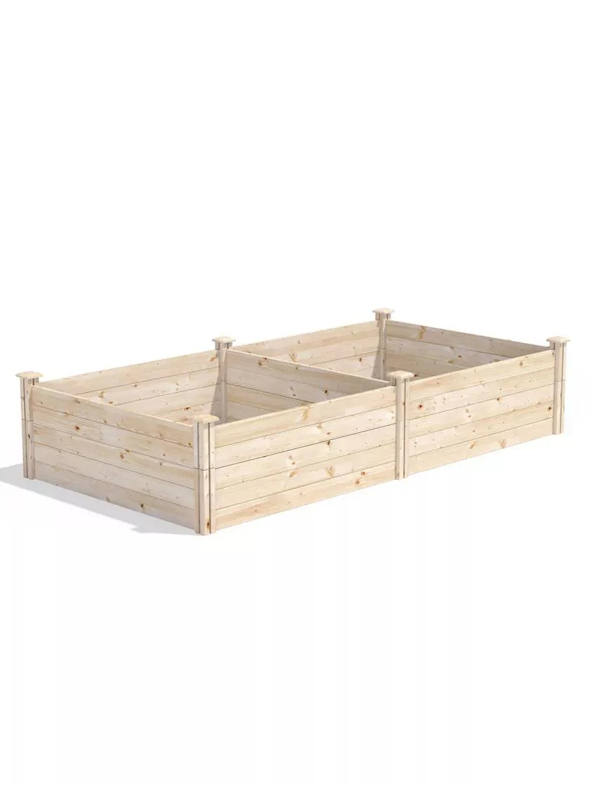 Pine Raised Garden Beds, 4'x8'