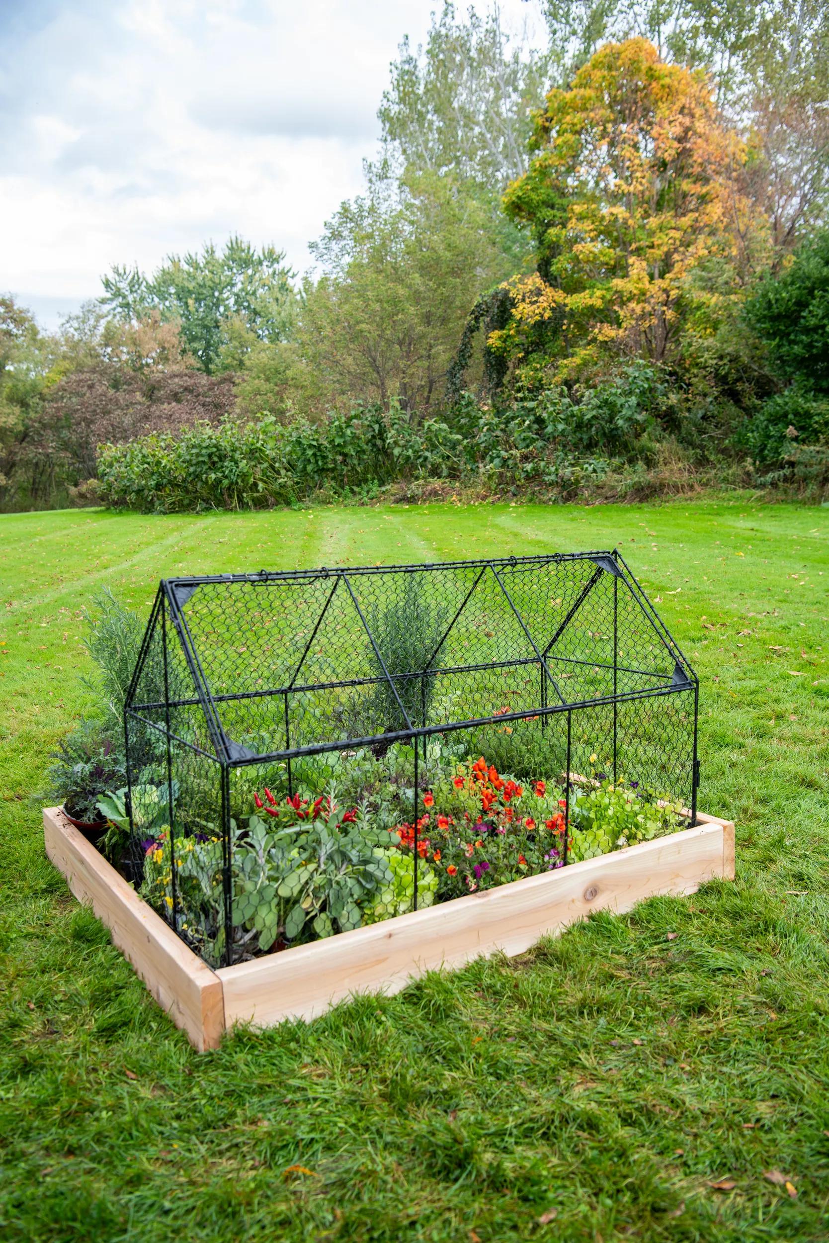 102-chicken-wire-crop-coop-black-1.jpg Chicken Wire Crop Coop, Black