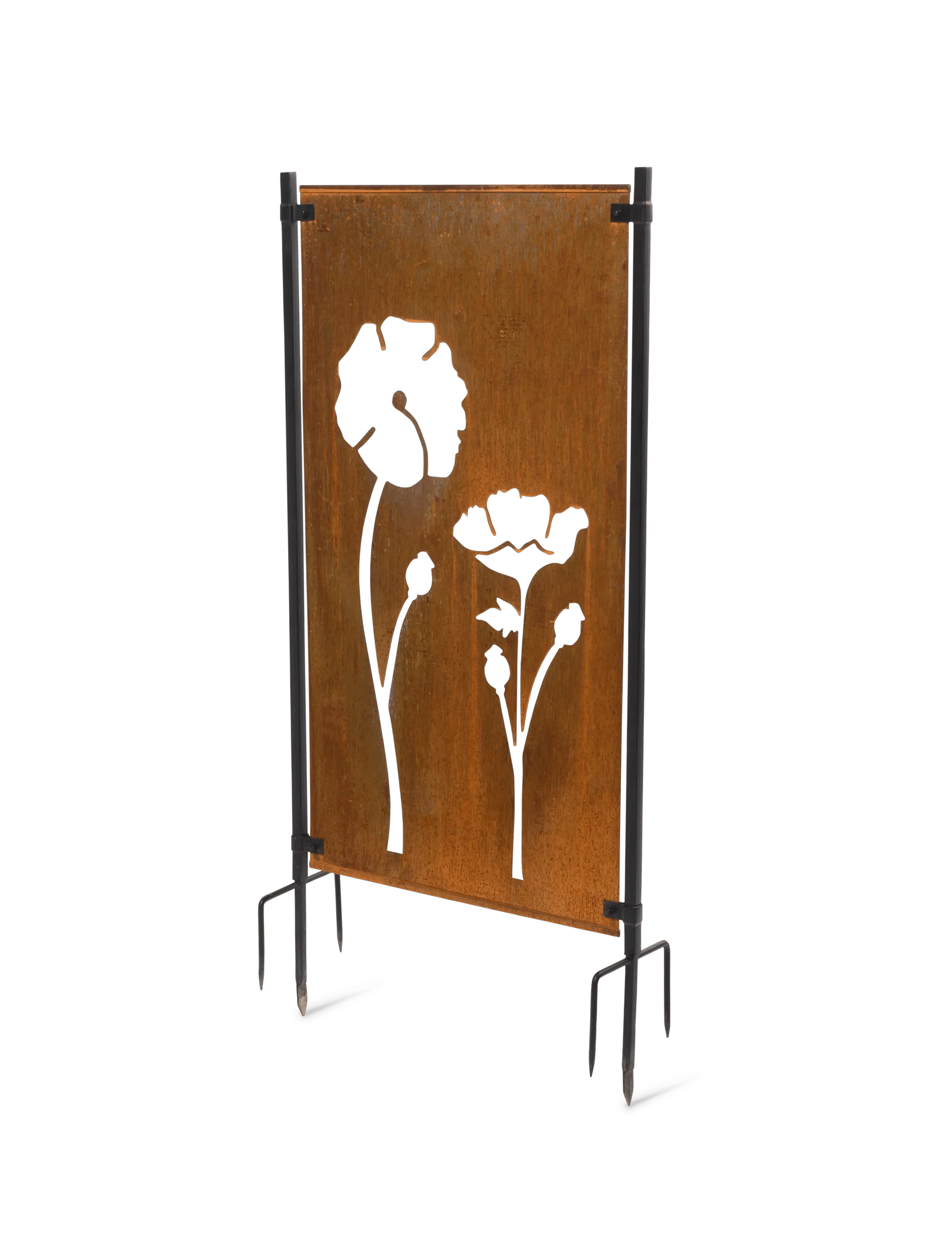 Poppy Corten Steel Screen