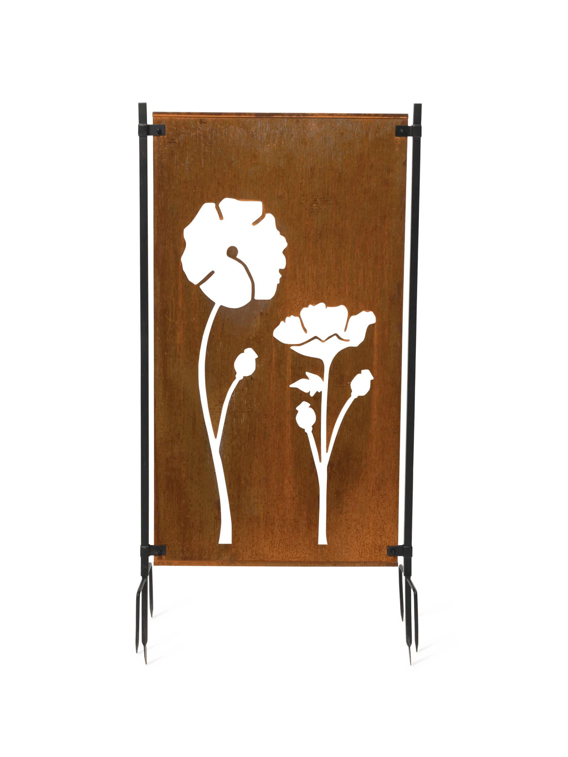 Poppy Corten Steel Screen