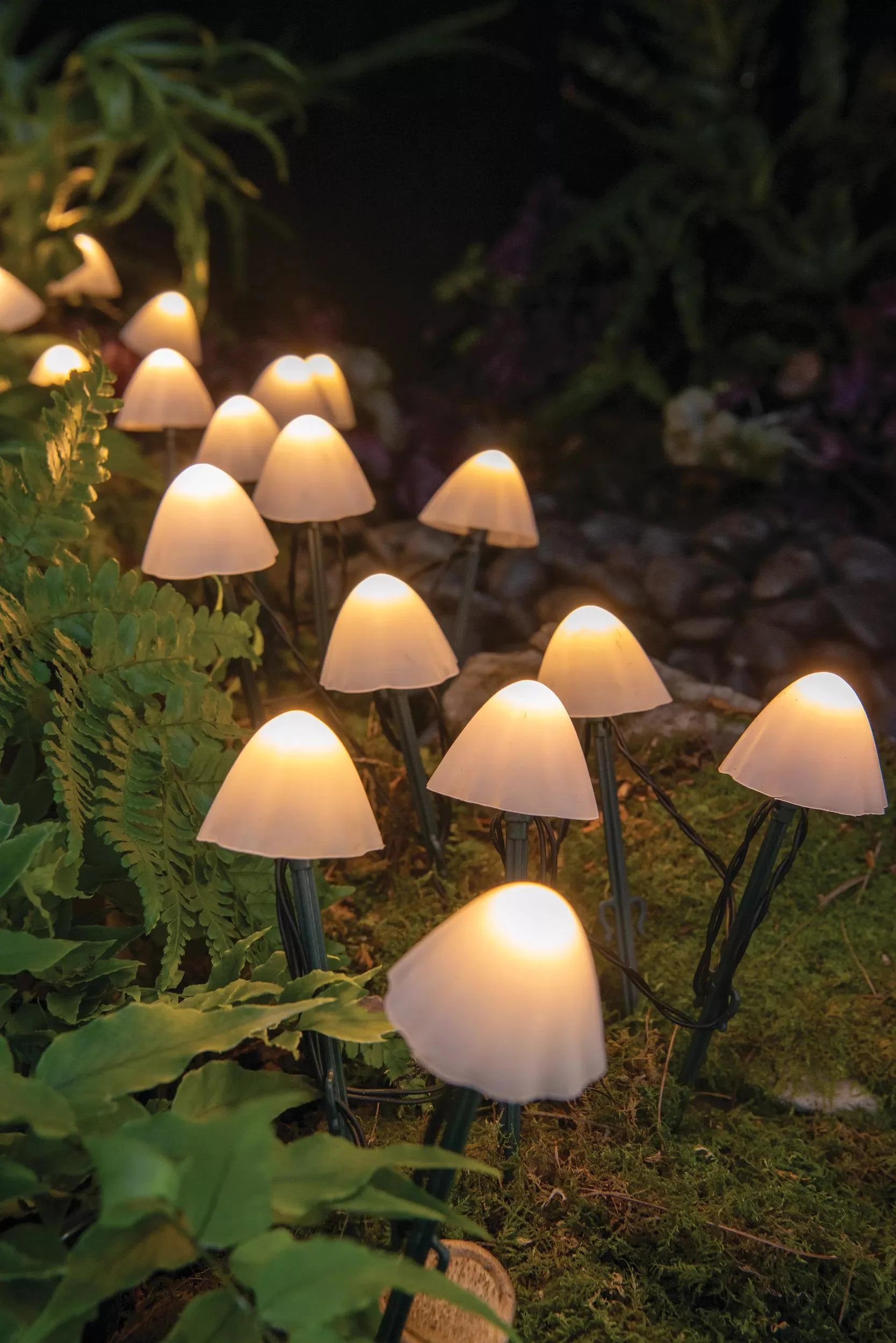 Tiny Mushroom Stake Lights