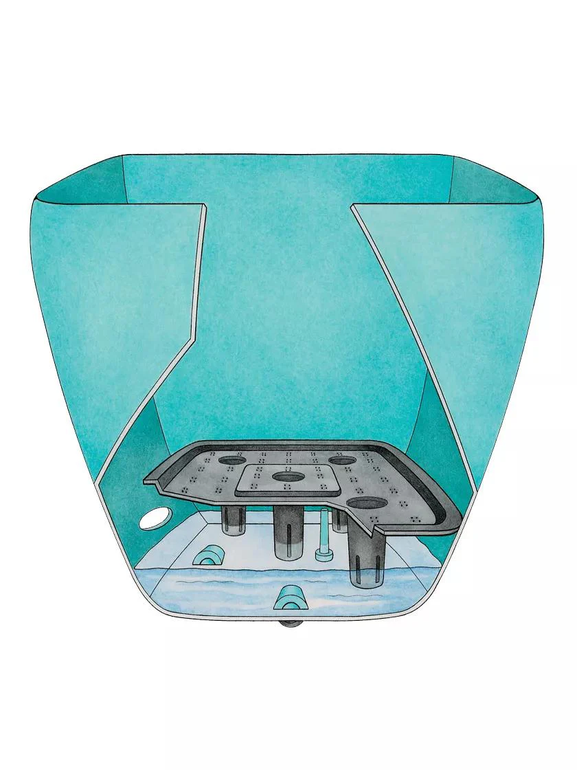Viva™ Square Self-Watering Rolling Planter, 17.5" Diameter