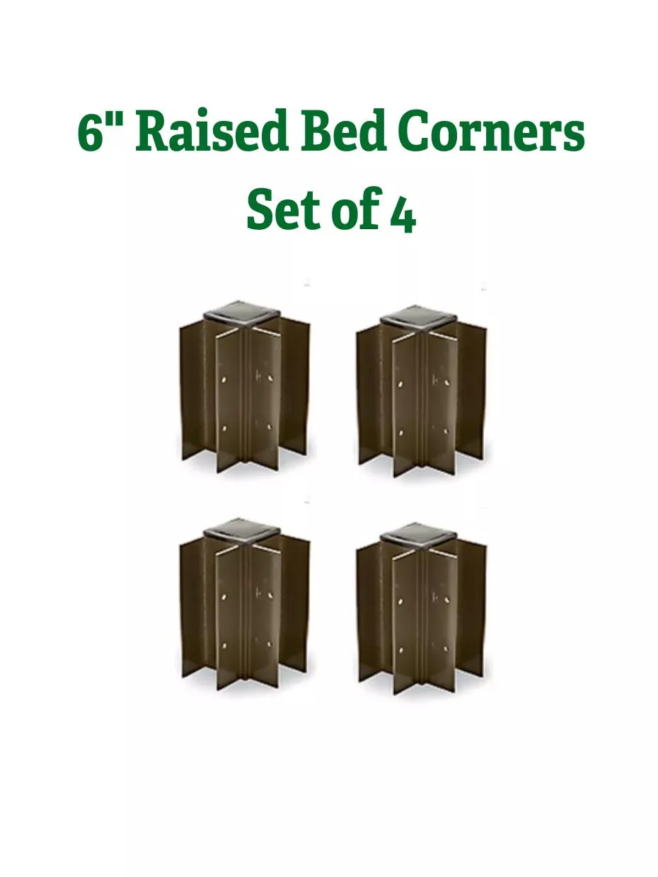1" Lifetime™ Raised Bed Corners, Set of 4