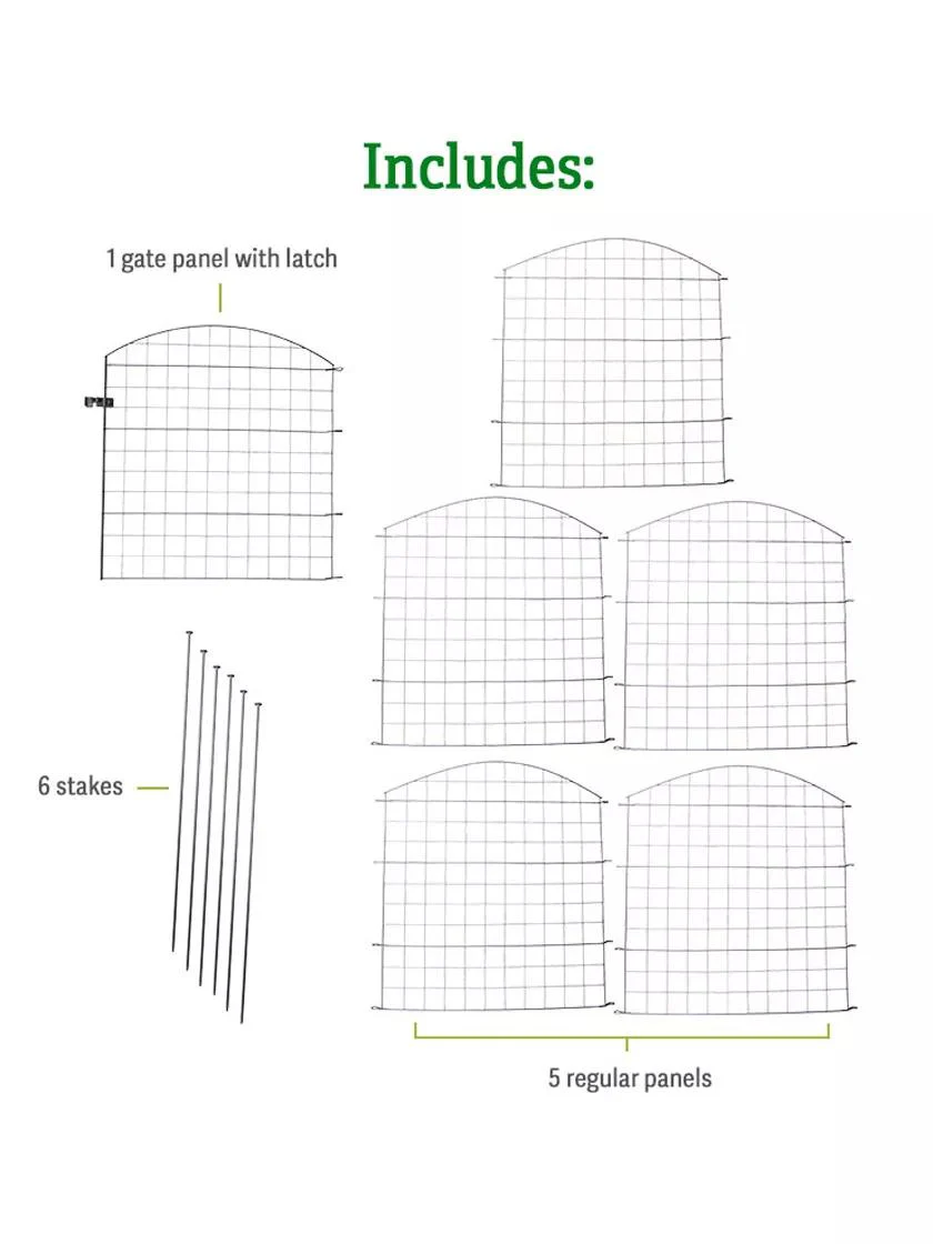 6 Panel Critter Fence with Gate