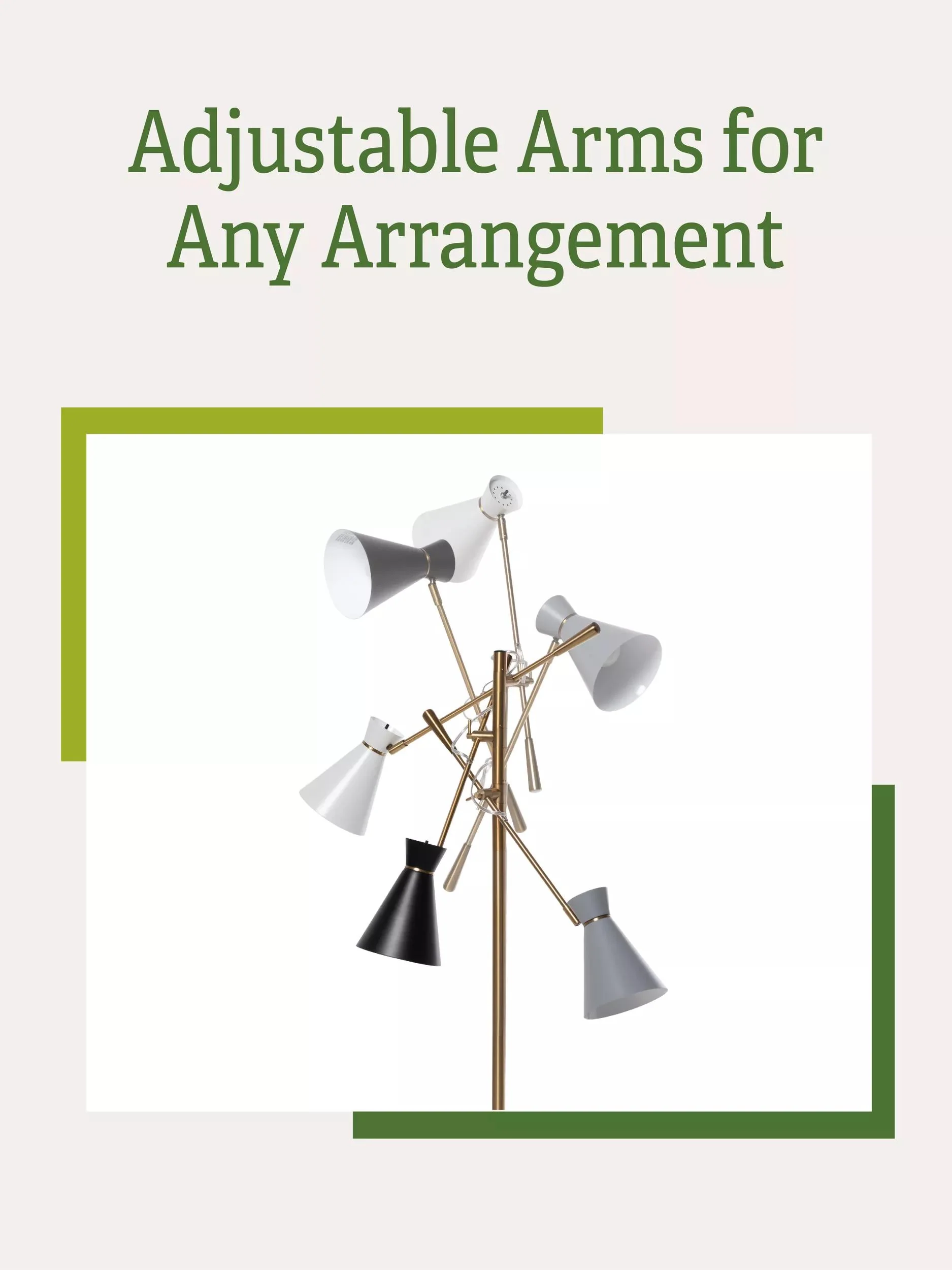 Adjustable 3-Arm Grow Lamp