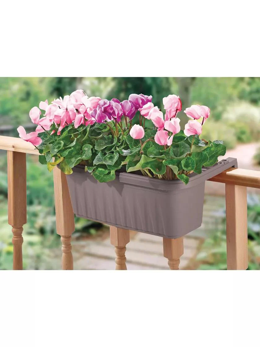 Adjustable Self-Watering Railing Planter, 24"
