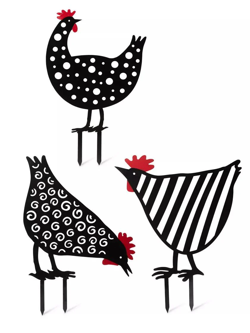 454-chicken-friends-garden-stakes-set-1.webp Chicken Friends Garden Stakes Set