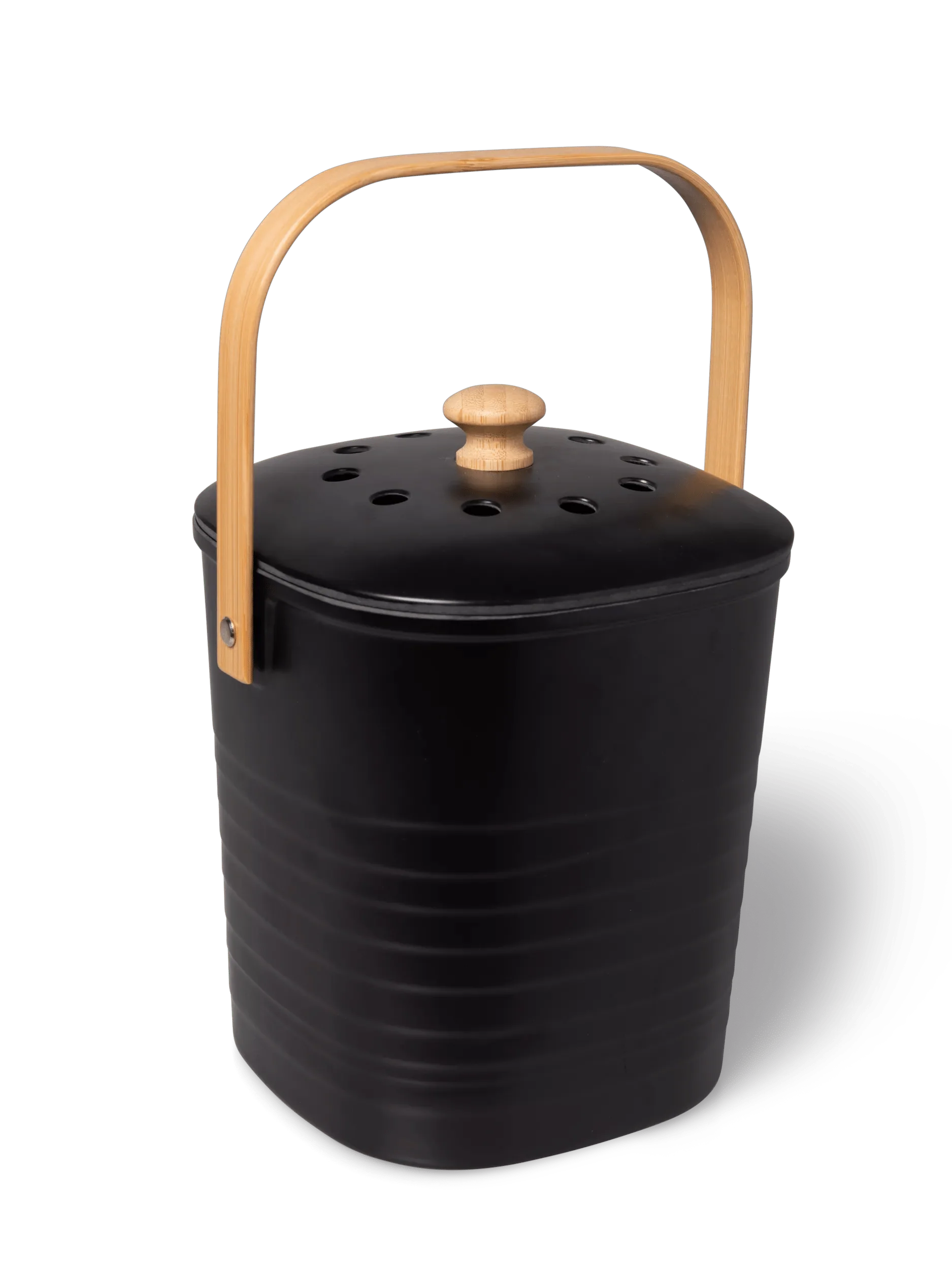 Contemporary Eco-Bamboo Compost Pail