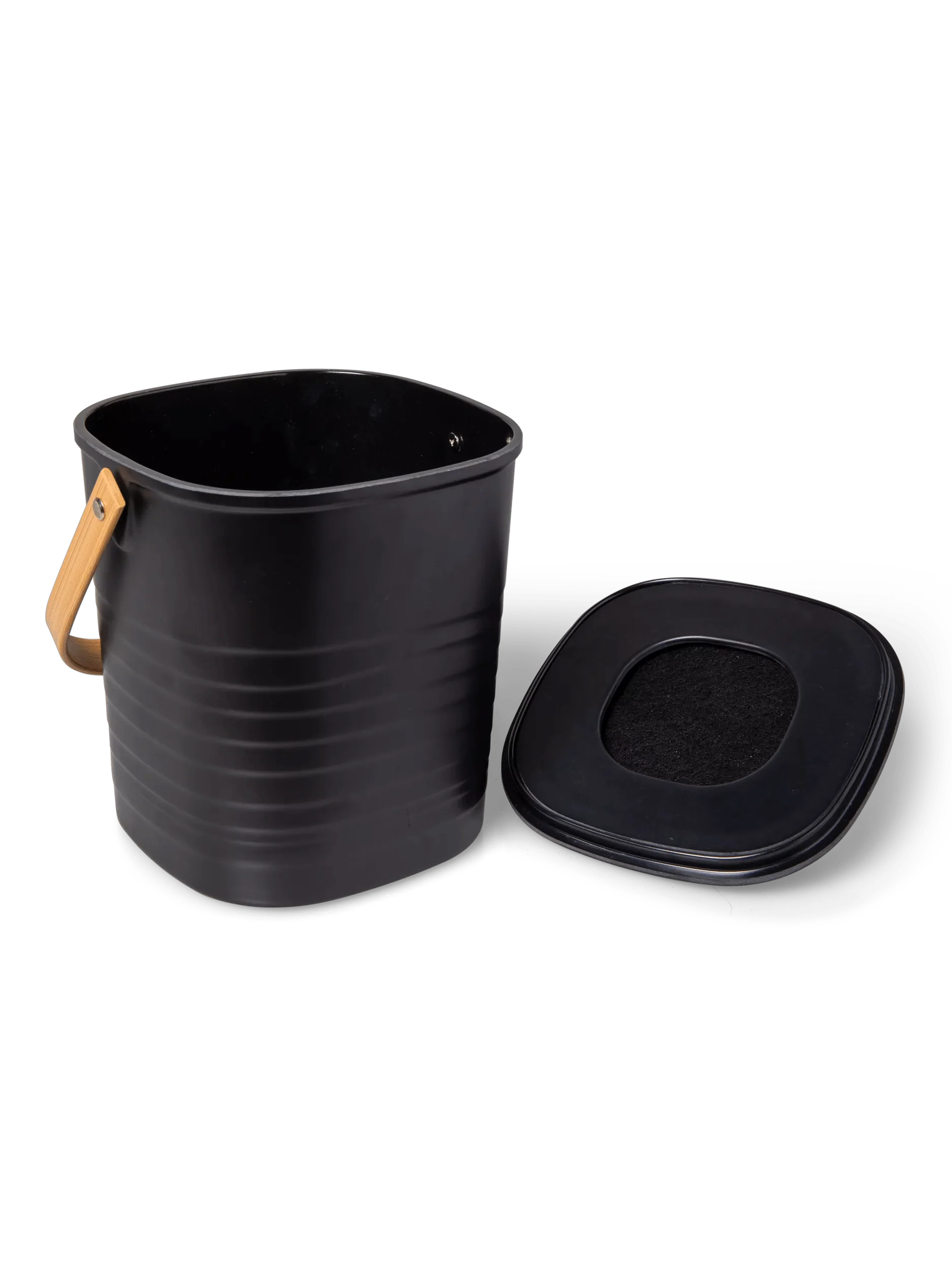 Contemporary Eco-Bamboo Compost Pail