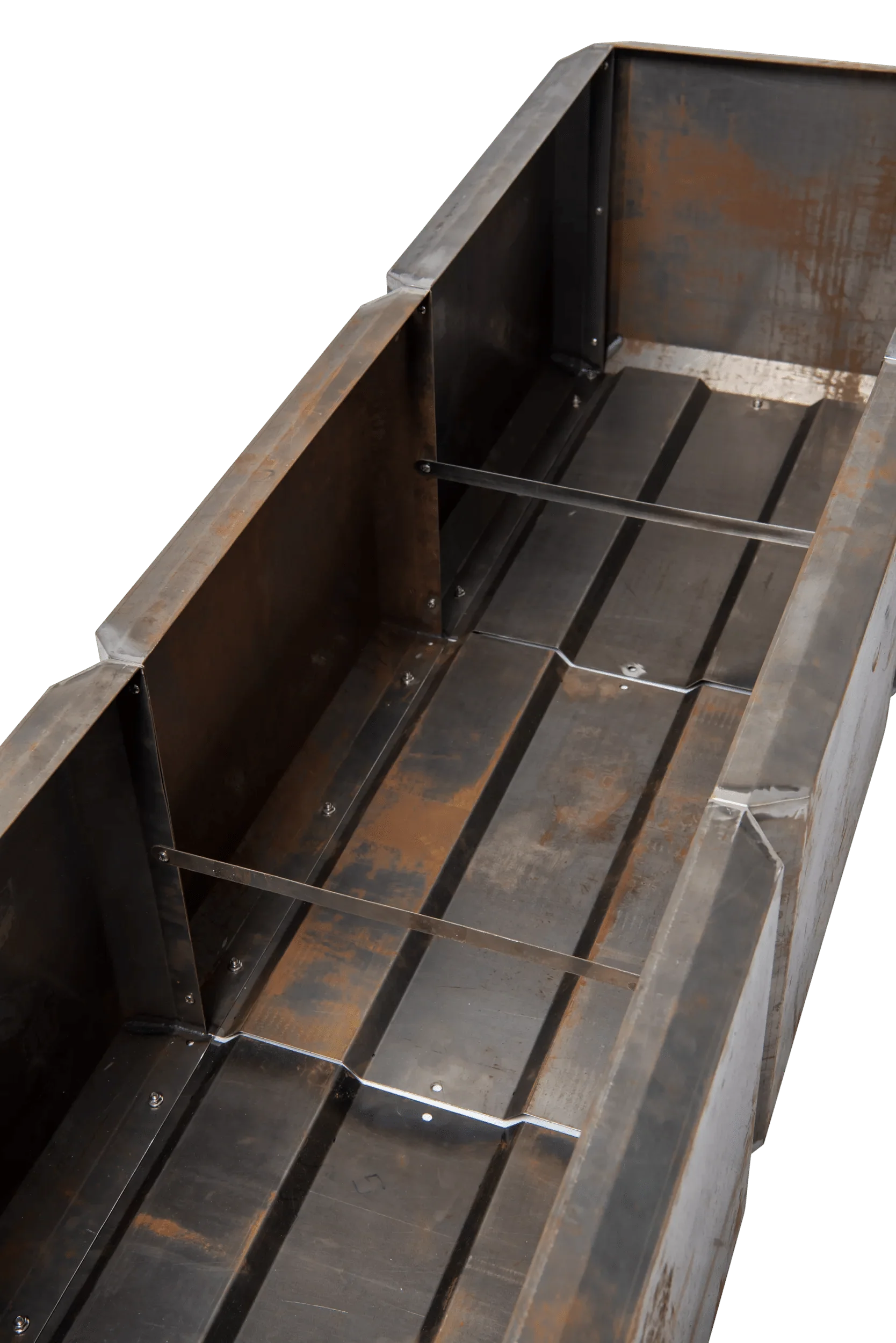 Corten Steel Modular Raised Bed, 2'x6' (17.5" D)