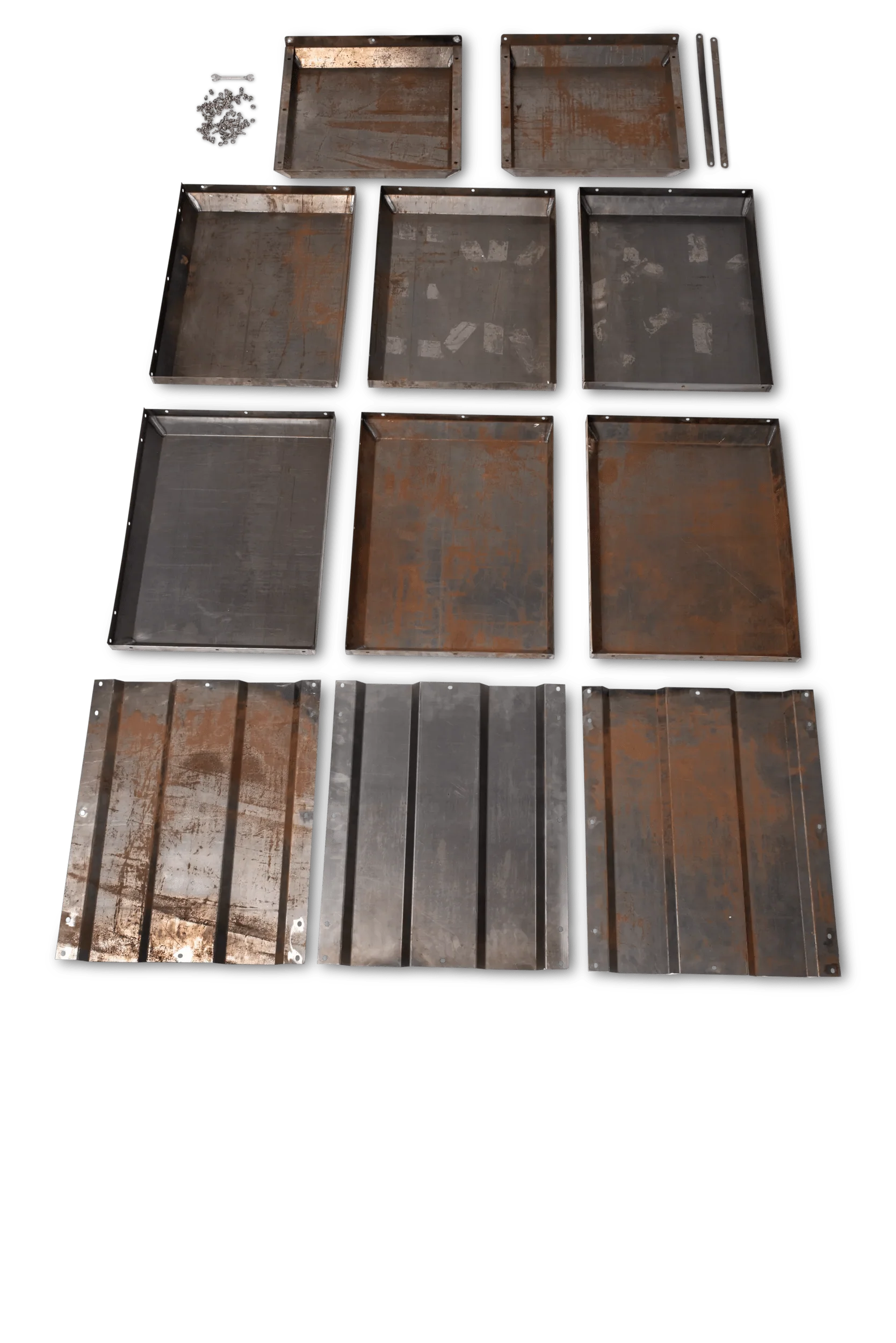 Corten Steel Modular Raised Bed, 2'x6' (17.5" D)
