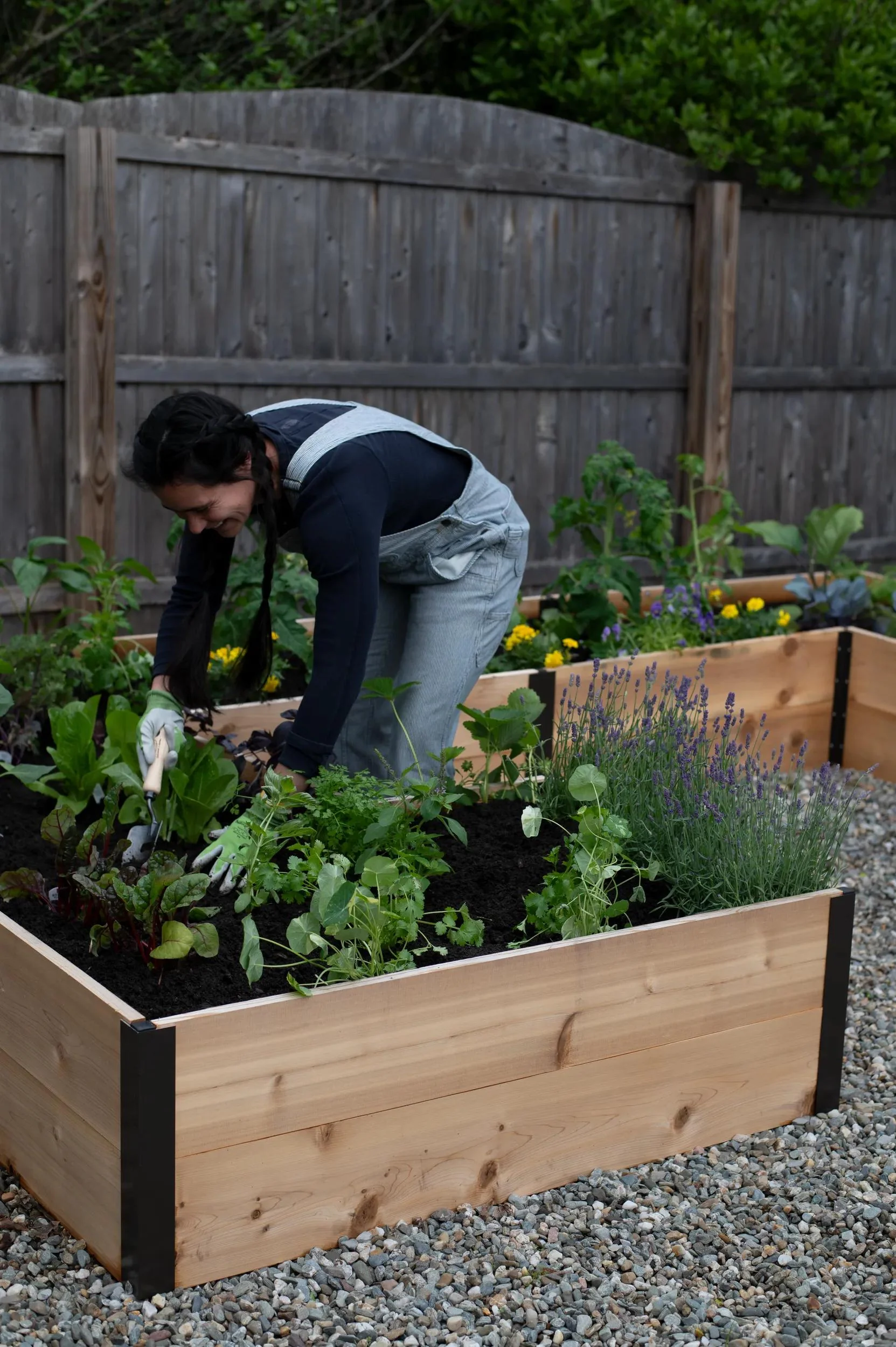 Deep Root Cedar Raised Beds, 12' Wide U-Shaped (14" D)