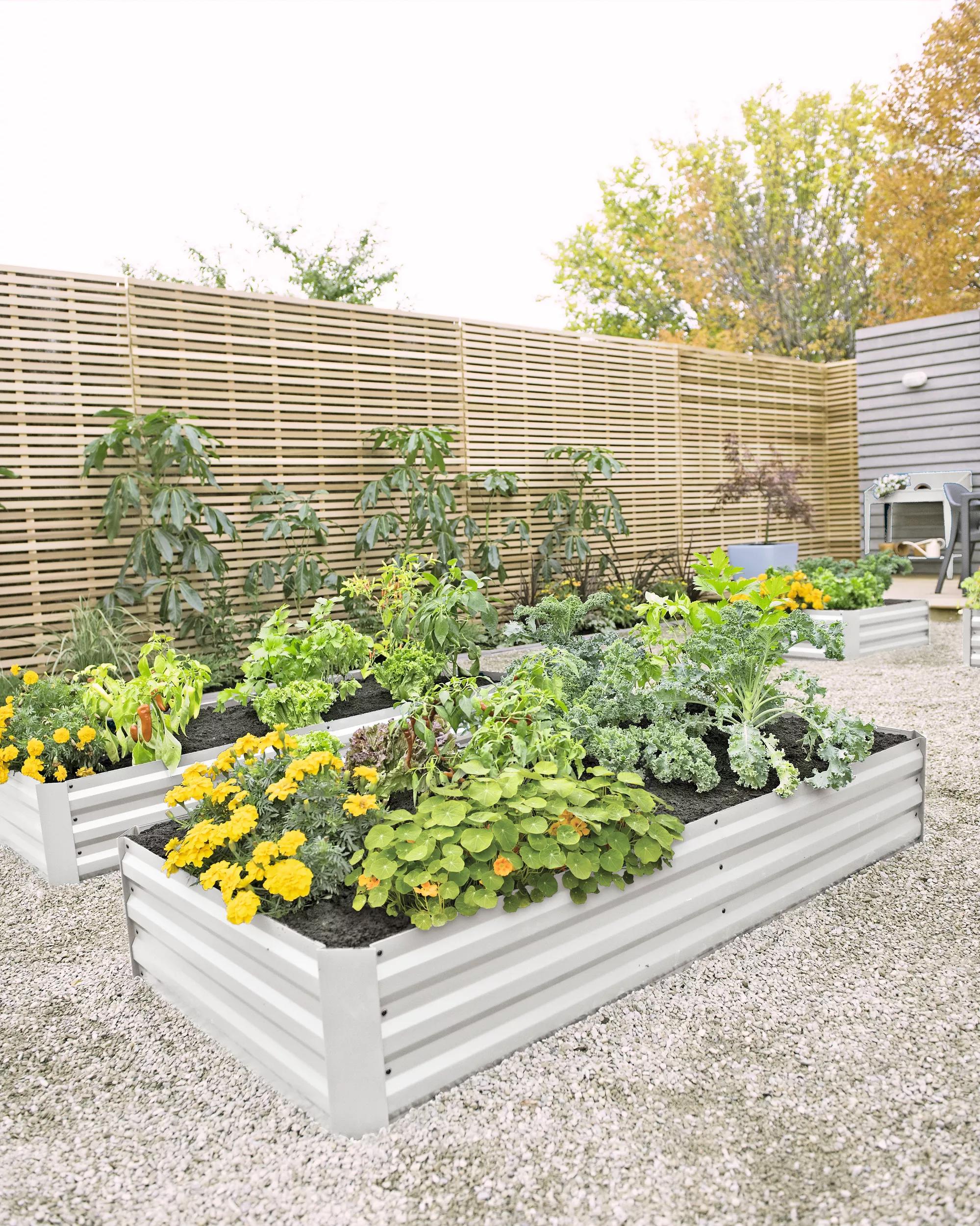 Demeter™ Corrugated Metal Raised Bed, 34" x 68" (12" D)