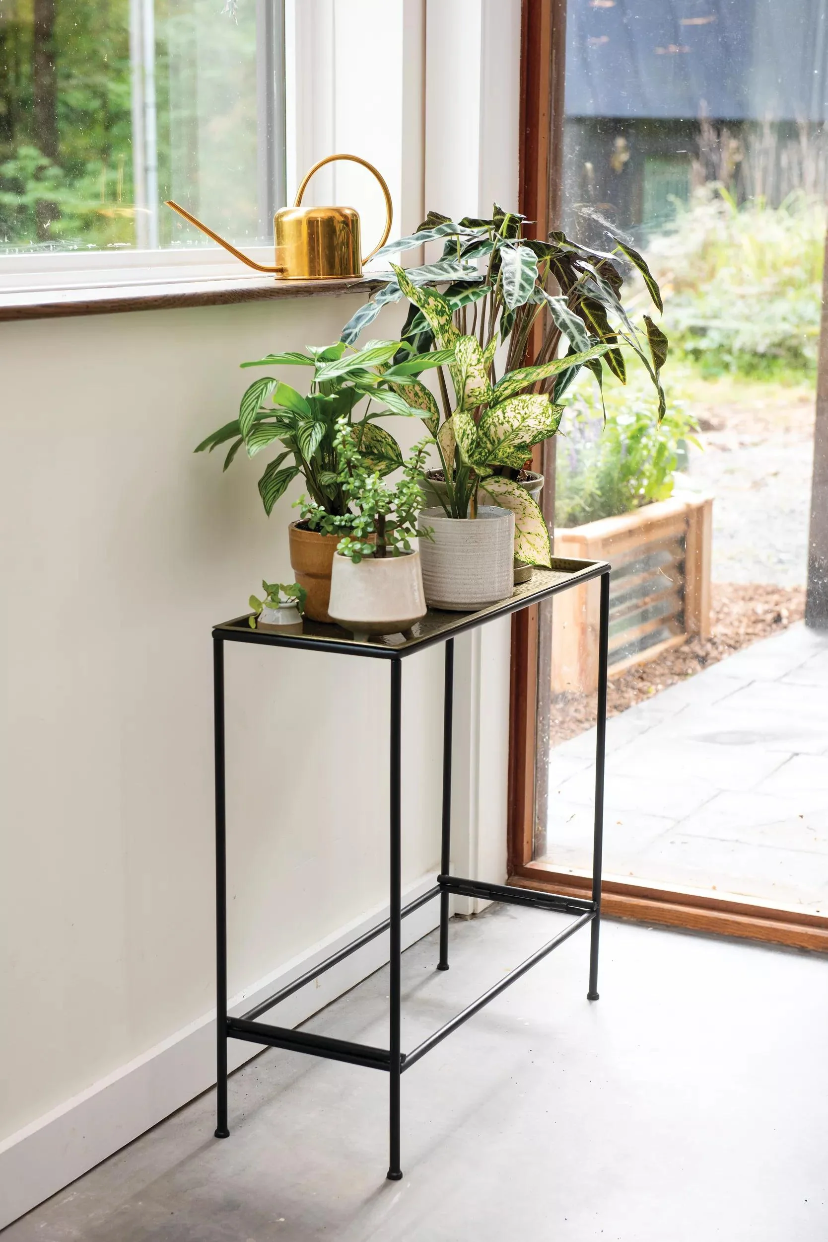 Sleek & Slender Plant Stand Side Table