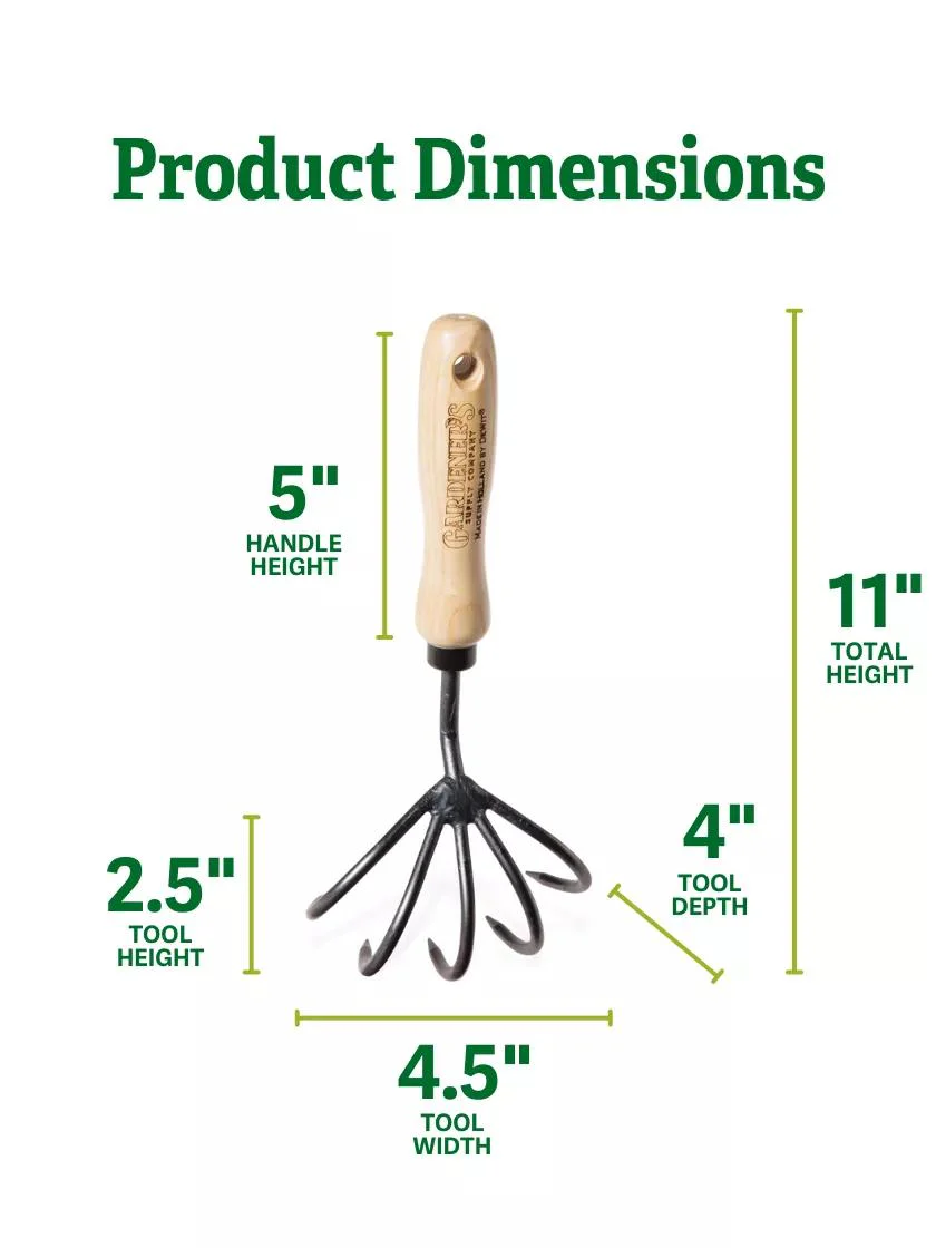 698-gardener-s-lifetime-5-tine-cultivator-with-short-handle-2.webp Gardener's Lifetime 5-Tine Cultivator with Short Handle