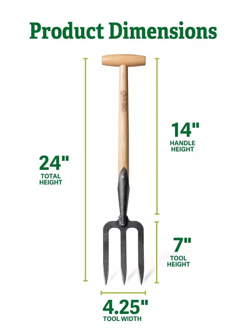 713-gardener-s-lifetime-perennial-fork-with-short-t-handle-2.webp Gardener's Lifetime Perennial Fork with Short T-Handle