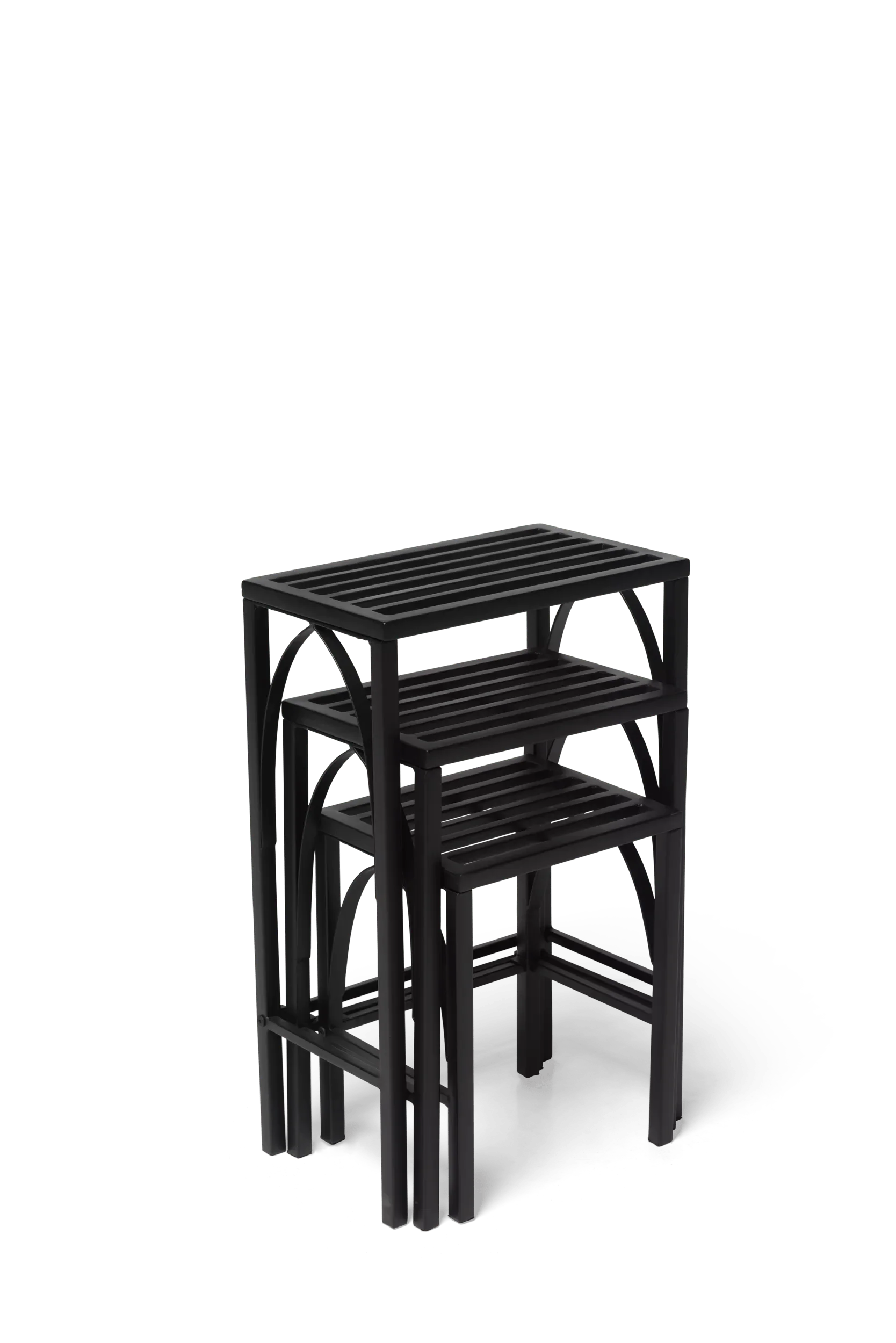Gothic Arch Nesting Plant Stands, Set of 3