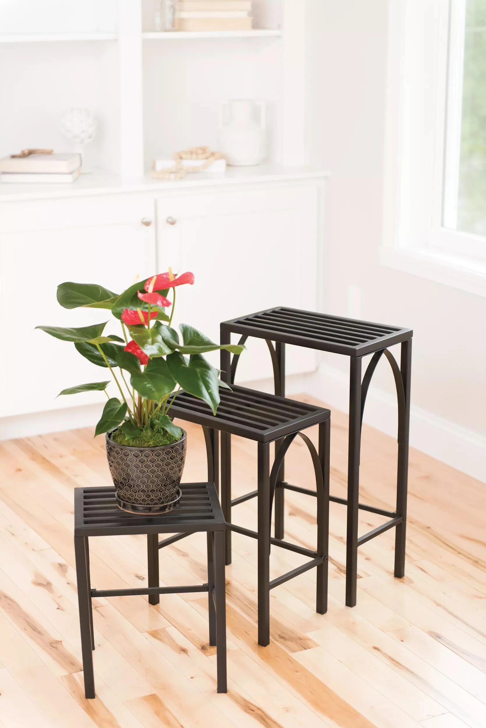 Gothic Arch Nesting Plant Stands, Set of 3