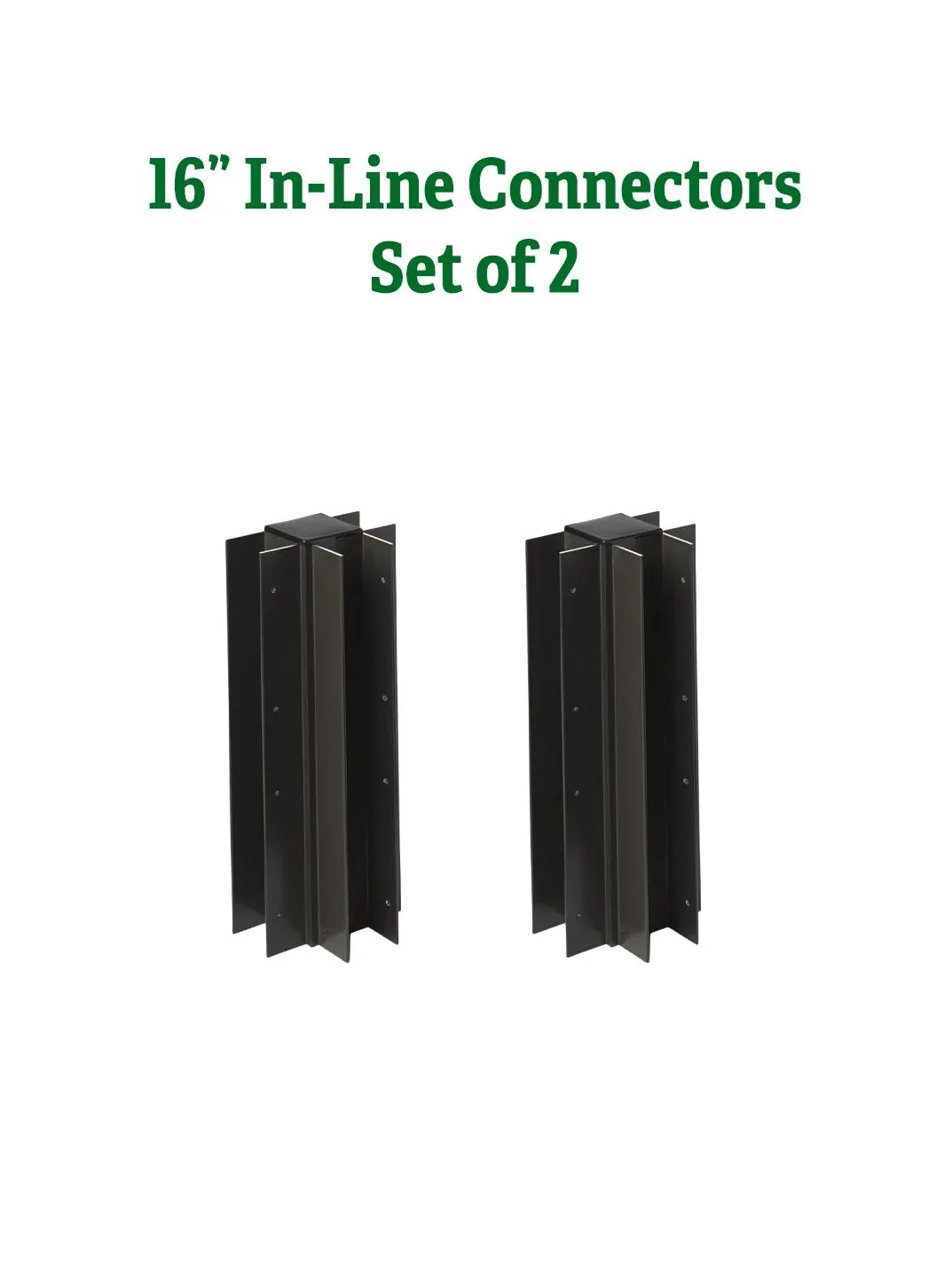 1" Lifetime™ In-Line Connectors, Set of 2