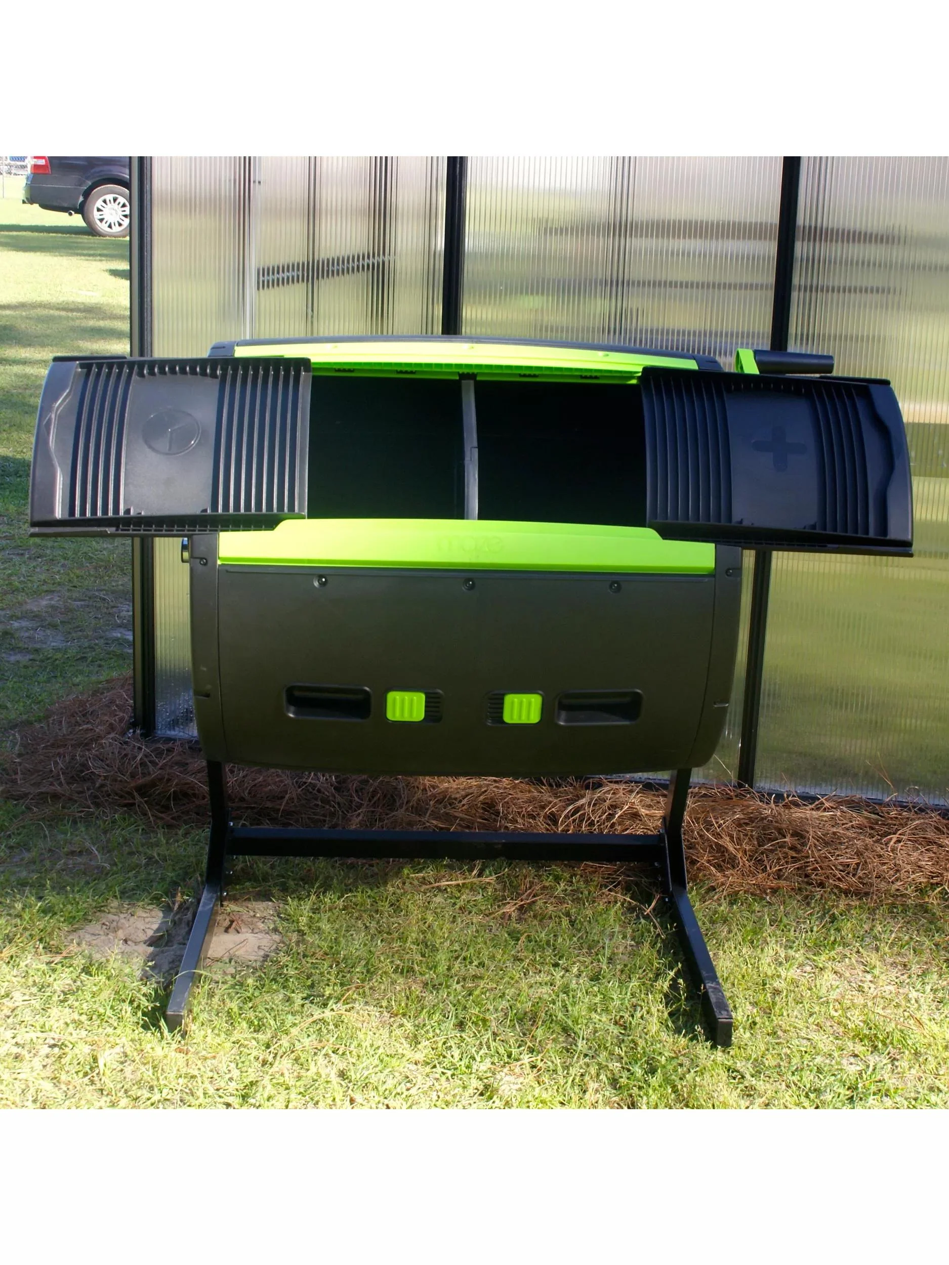 Maze 65 Gallon Compost Tumbler & Cart Combo