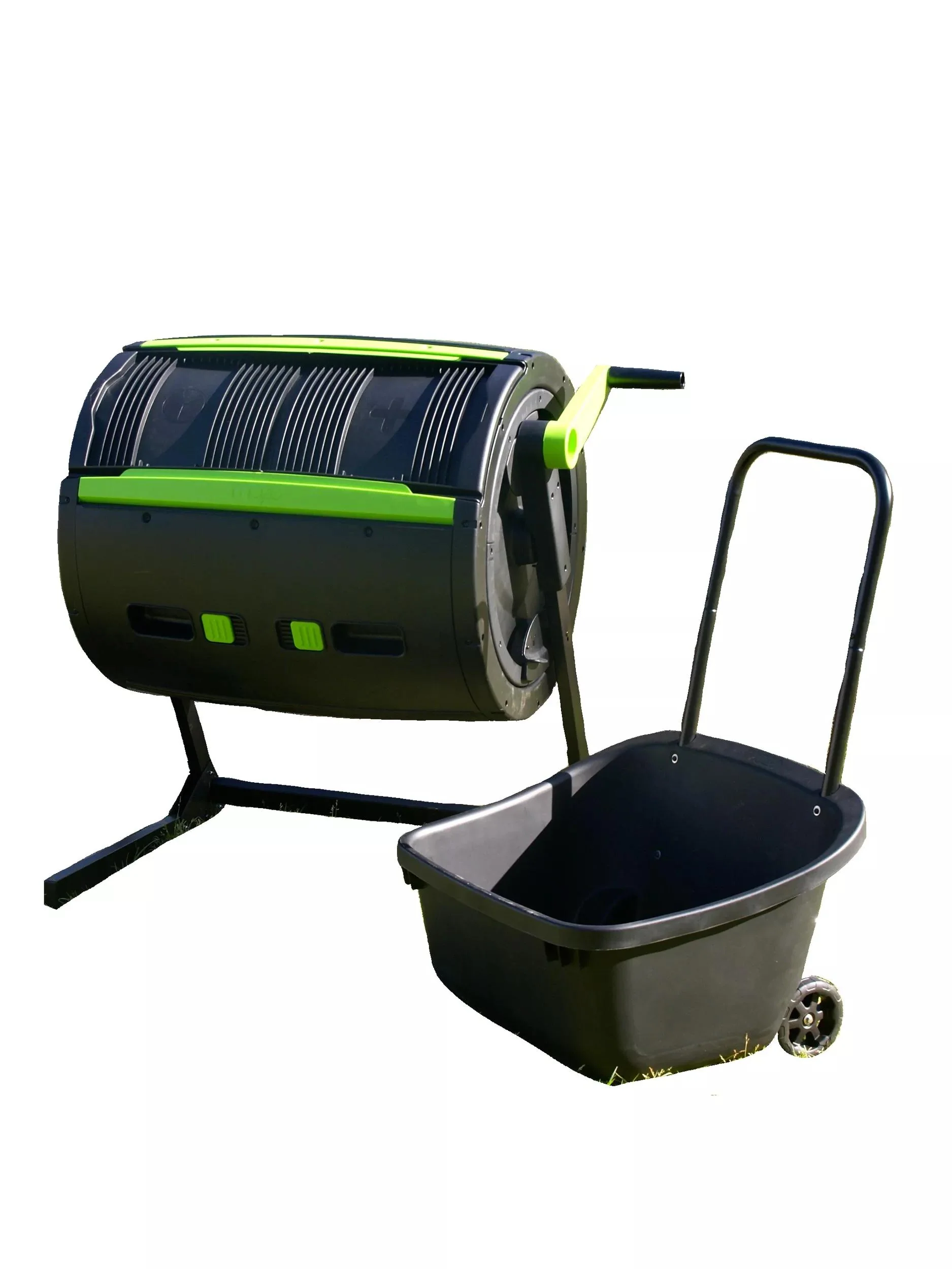 Maze 65 Gallon Compost Tumbler & Cart Combo
