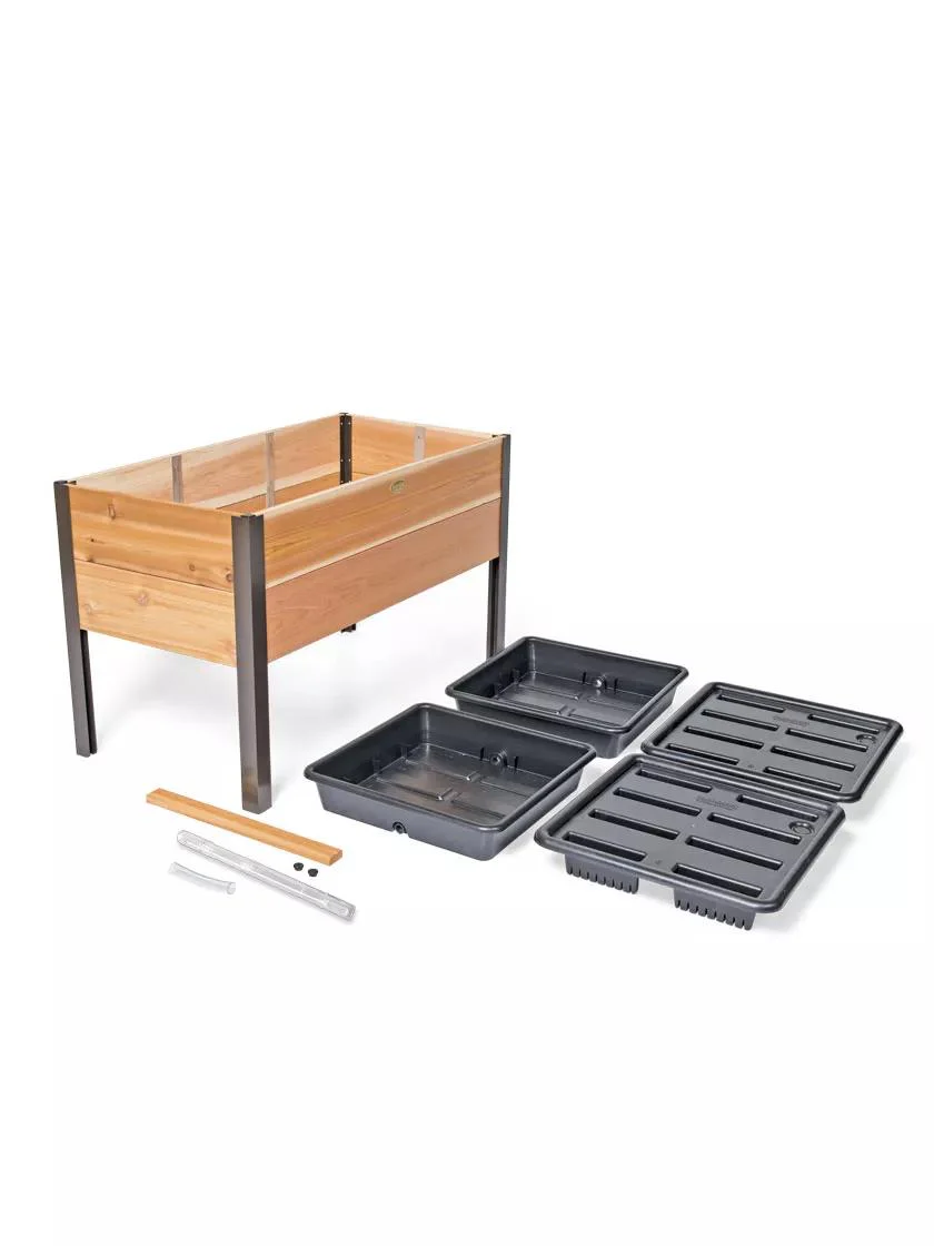 87-self-watering-elevated-cedar-planter-box-2-x-4-6.webp Self-Watering Elevated Cedar Planter Box, 2' x 4'