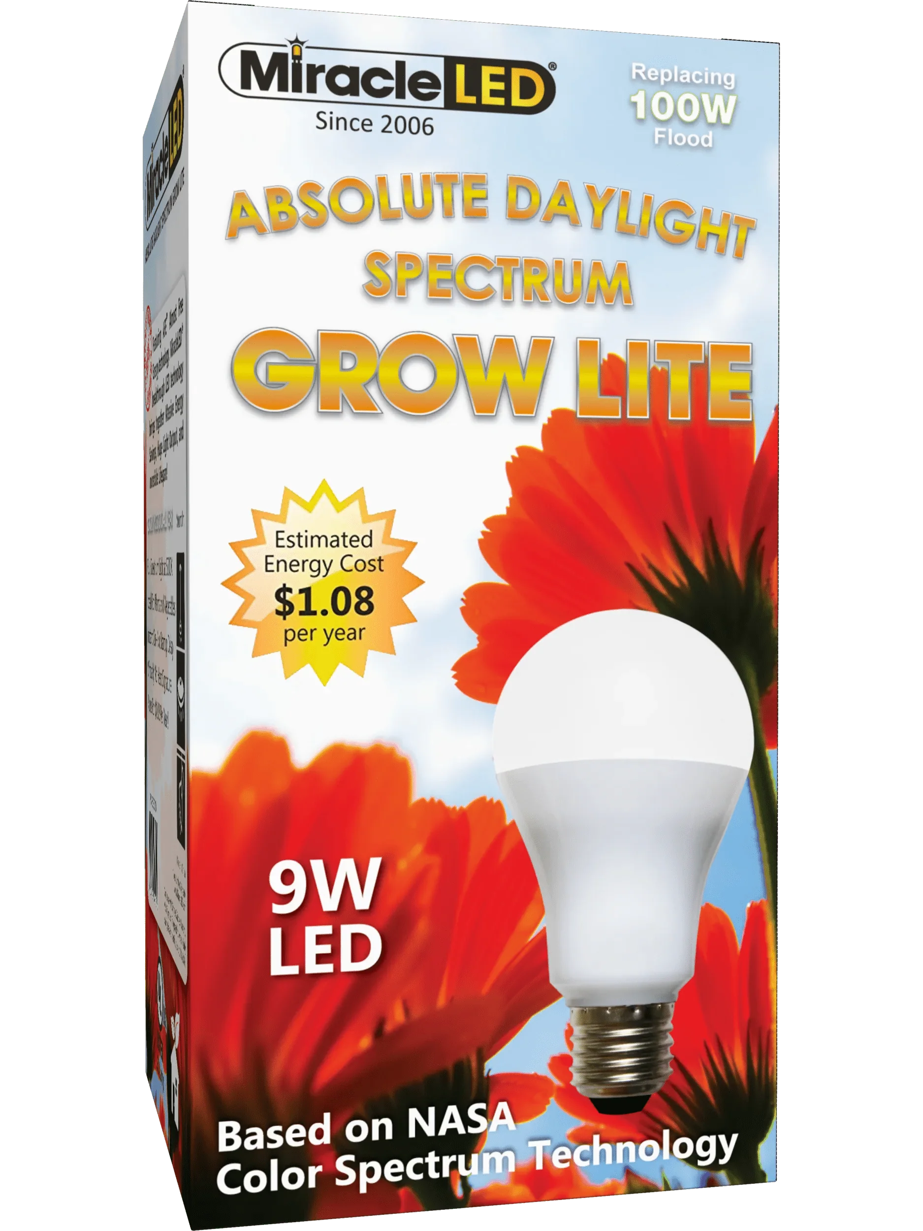 Miracle LED Daylight Full Spectrum LED Grow Light Bulb