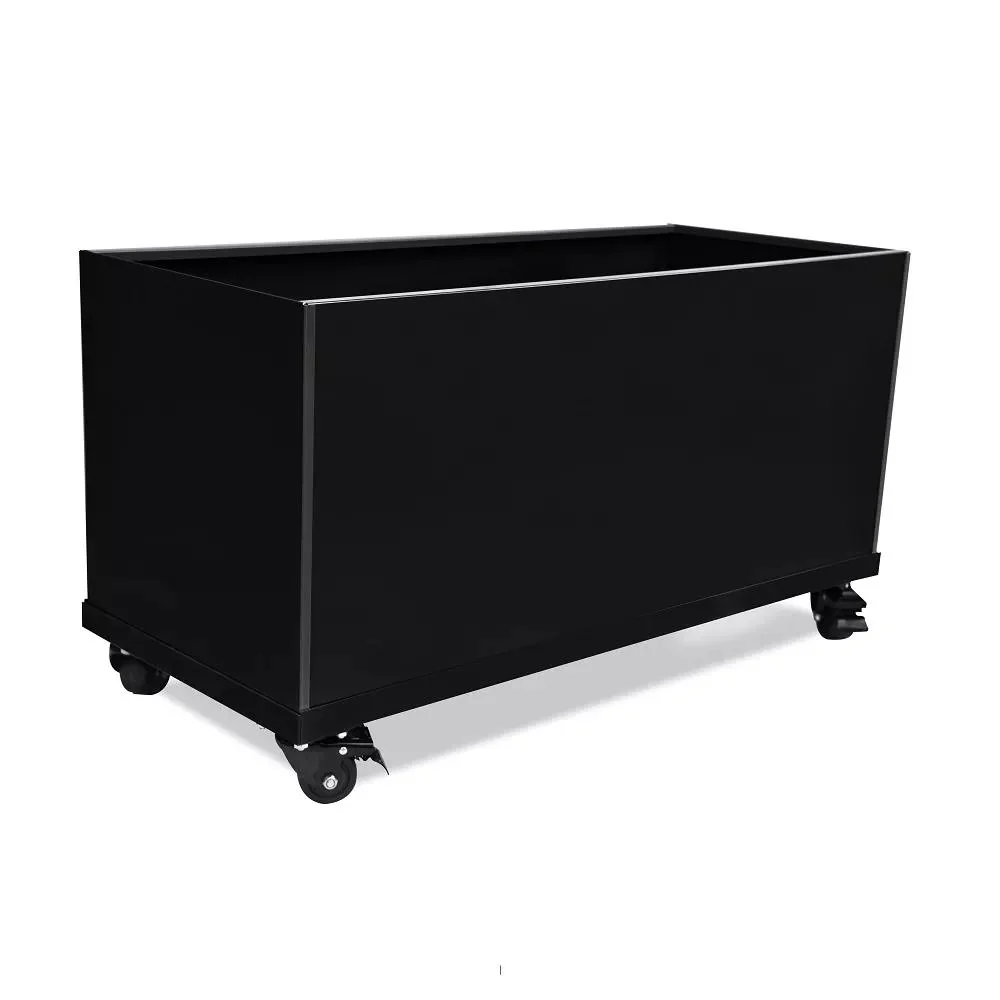 Nice Aluminum Trough Planter with Casters