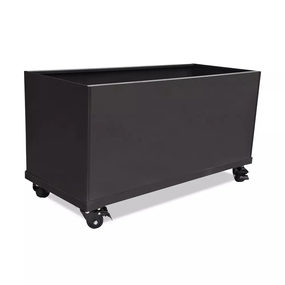 Nice Aluminum Trough Planter with Casters