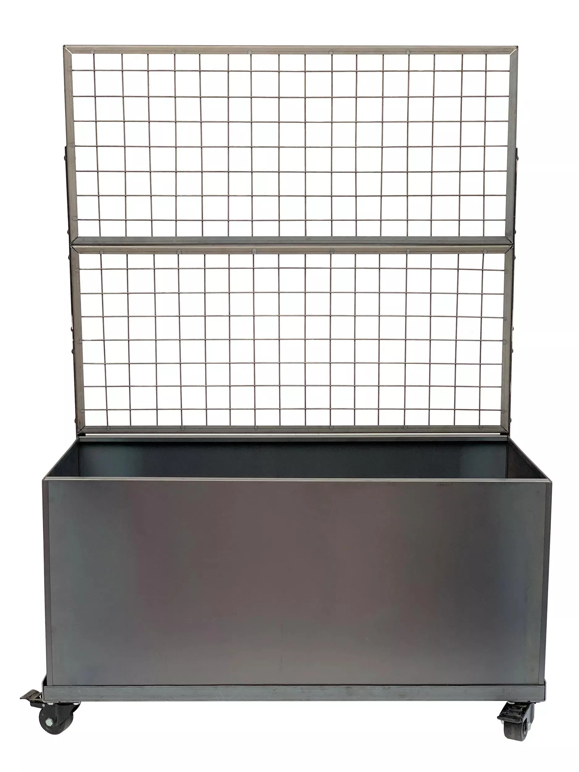 Nice Corten Trough Planters with Trellis