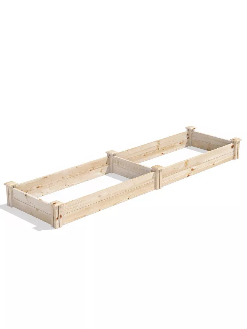 Pine Raised Garden Bed, 2' x 8'